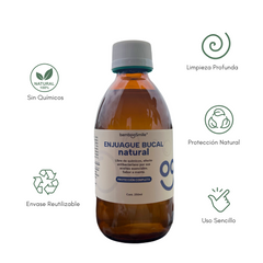 BambooSmile Enjuague Bucal Natural 250ml - Frescura y Cuidado Ecológico